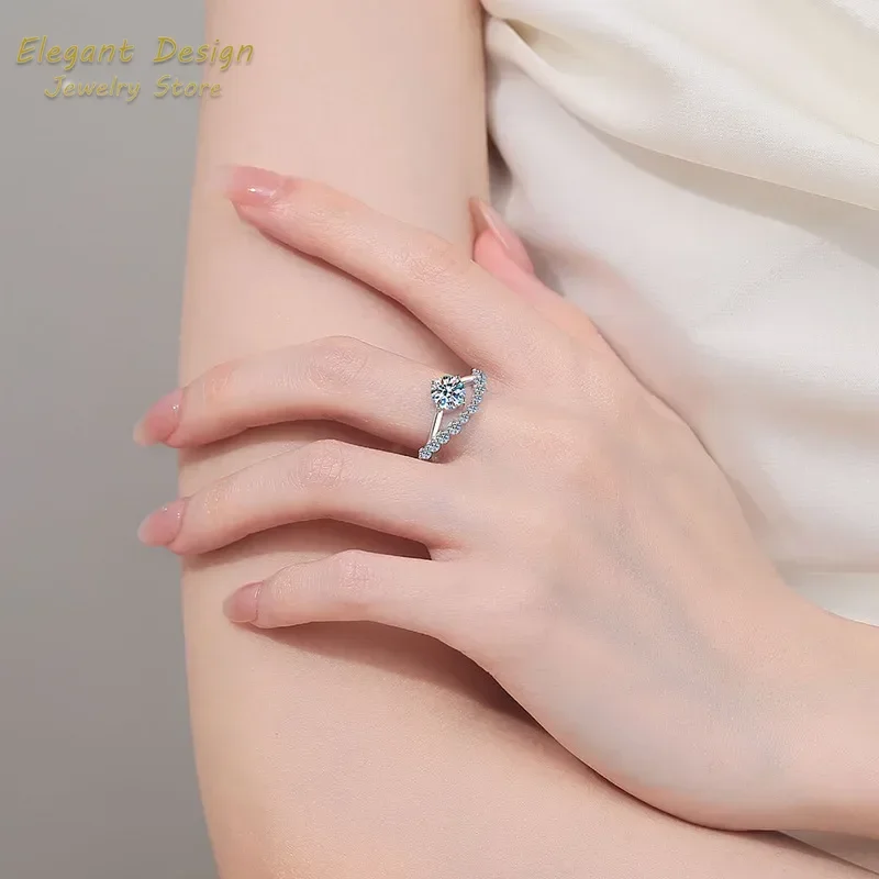 Moissanite Engagement Ring 1 Carat - 크라운 오브 러브 플래티넘 Pt950 웨딩