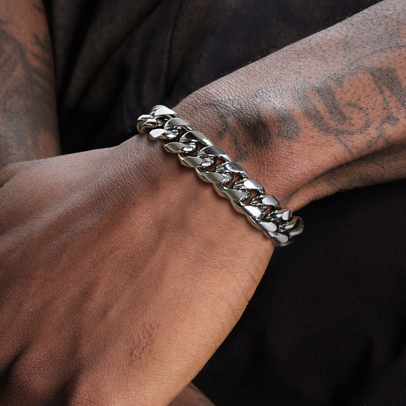 Cuban Link Chain 12Mm - 6-12MM 쿠바 체인 망 팔찌, 방수