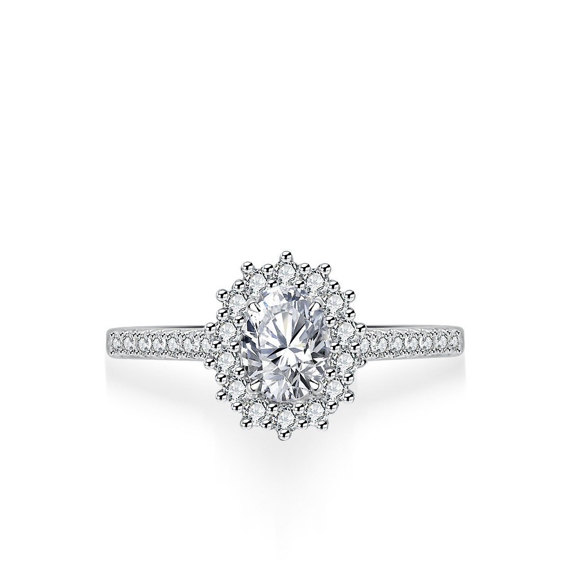 여성을 위한 에일리언 모이사나이트 반지, 18K 금에  - Moissanite Engagement Ring 1 Carat 리뷰 및 가격
