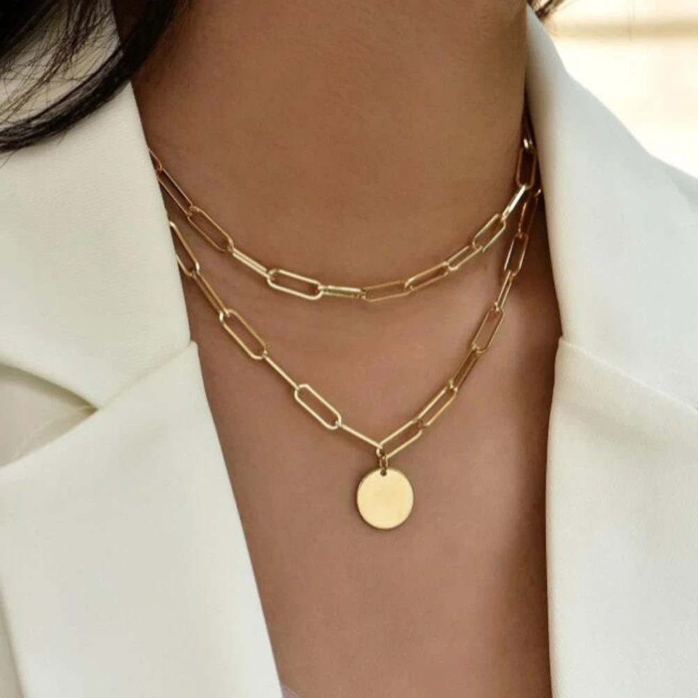 SUMENG 2024 여성을위한 새로운 패션 빈티지 라 - Layered Pendant Necklace Aesthetic 리뷰 및 가격