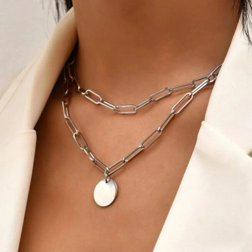 SUMENG 2024 여성을위한 새로운 패션 빈티지 라 - Layered Pendant Necklace Aesthetic 리뷰 및 가격