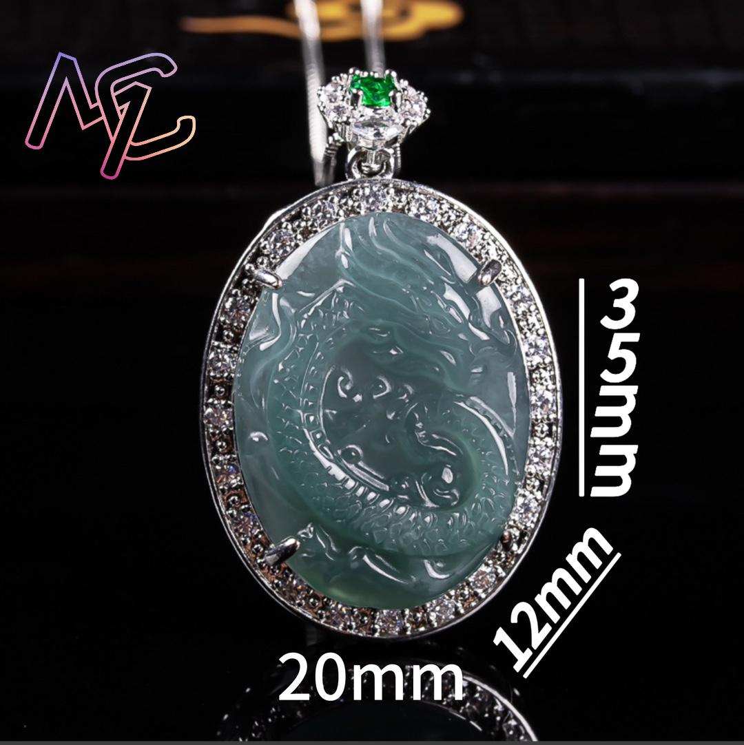 미얀마 제이드 드래곤 펜던트 목걸이 925 실버 진짜  - 925 Sterling Silver Chain Necklace Men 리뷰 및 가격